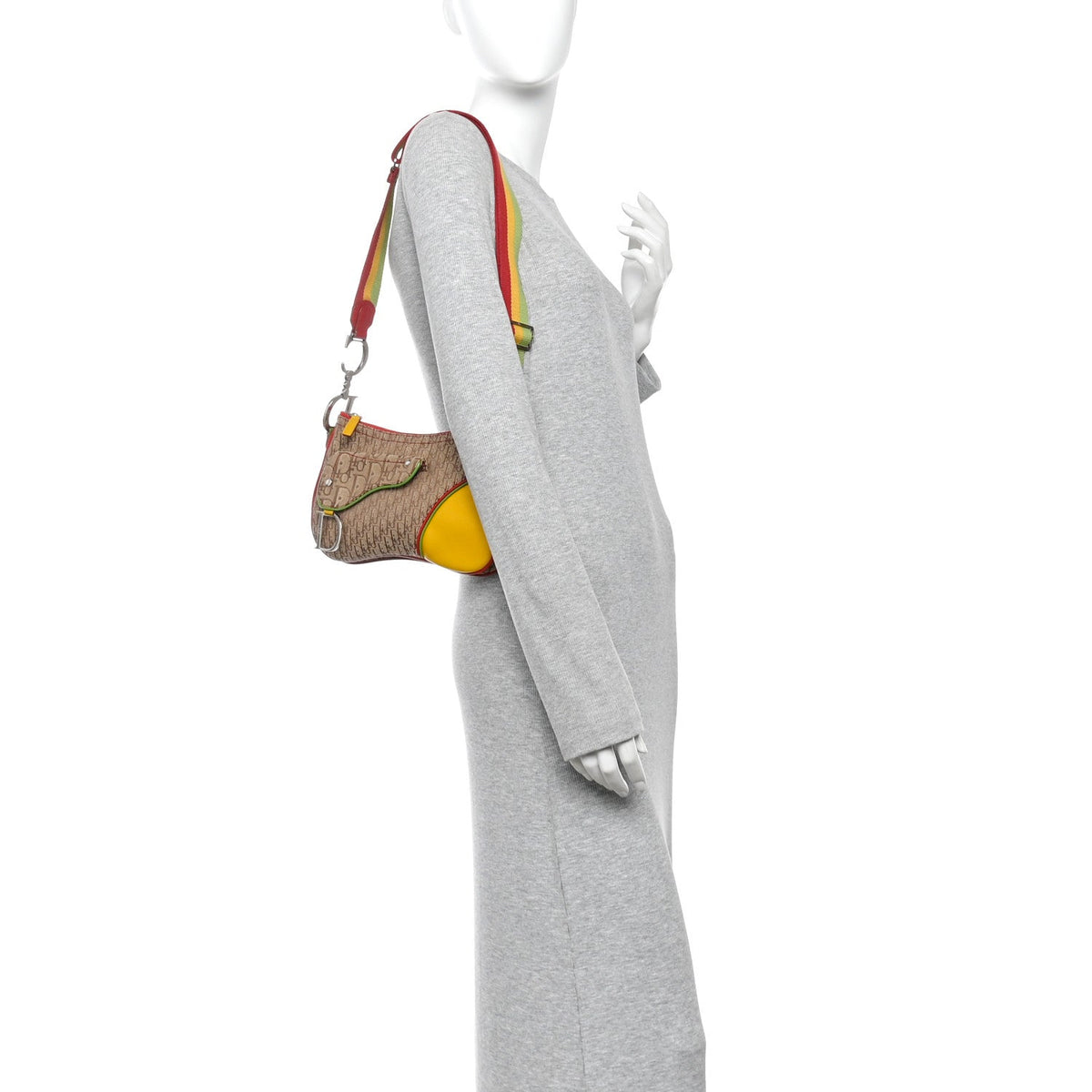 Monogram Rasta Double Saddle Beige Saddle Beige