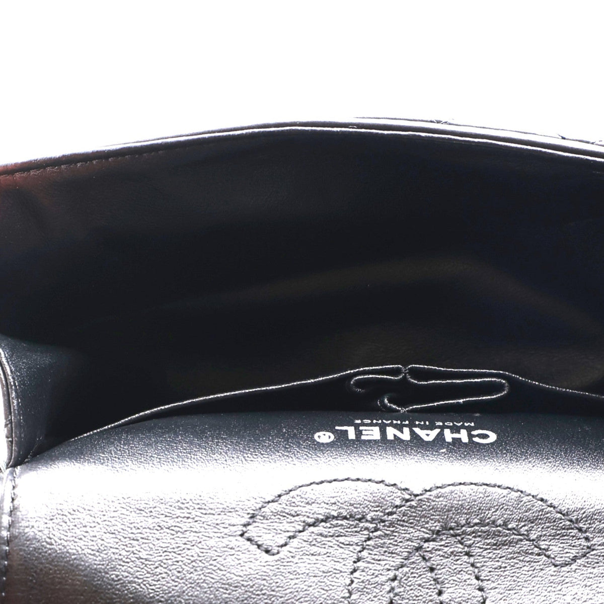 Aged Calfskin Quilted 2.55 Reissue Mini Flap Black
