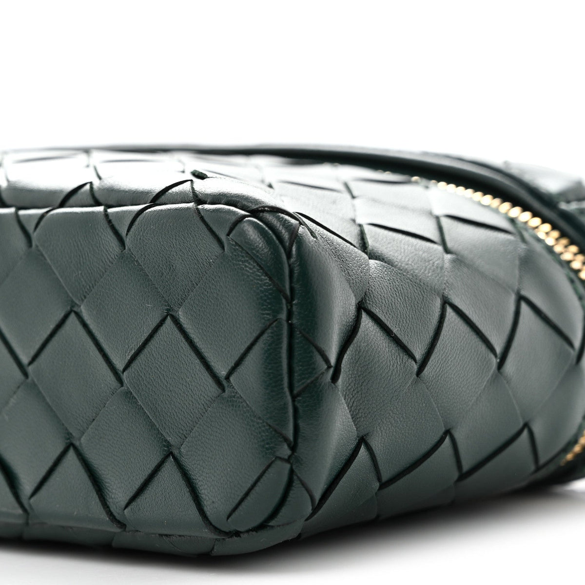 Nappa Intrecciato Bang Bang Vanity Case Emerald Green