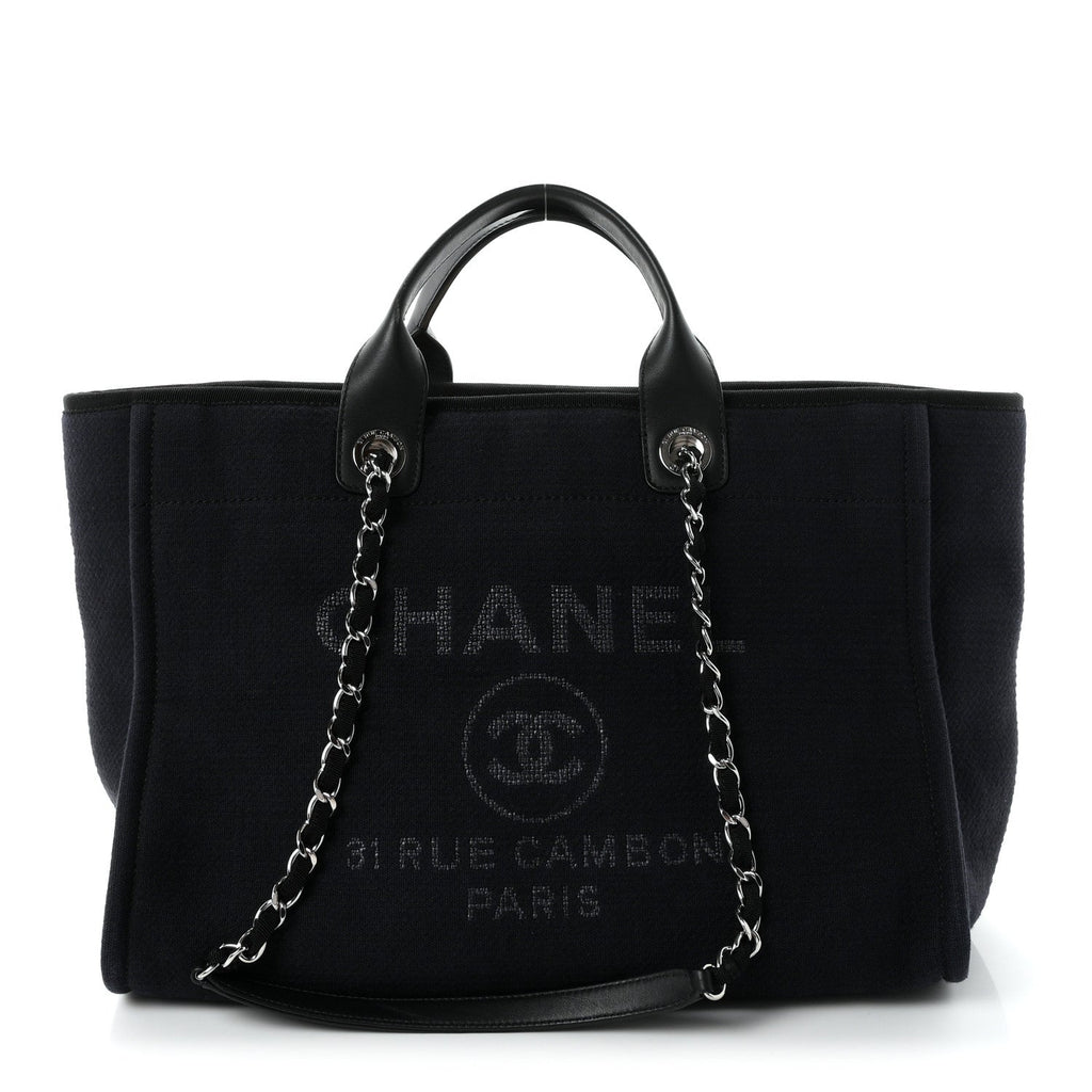 Mixed Fibers Medium Deauville Tote Navy