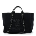 Mixed Fibers Medium Deauville Tote Navy