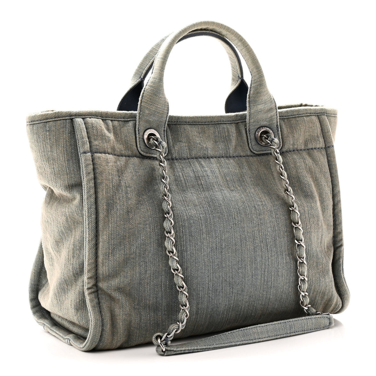 Denim Small Deauville Tote Light Blue