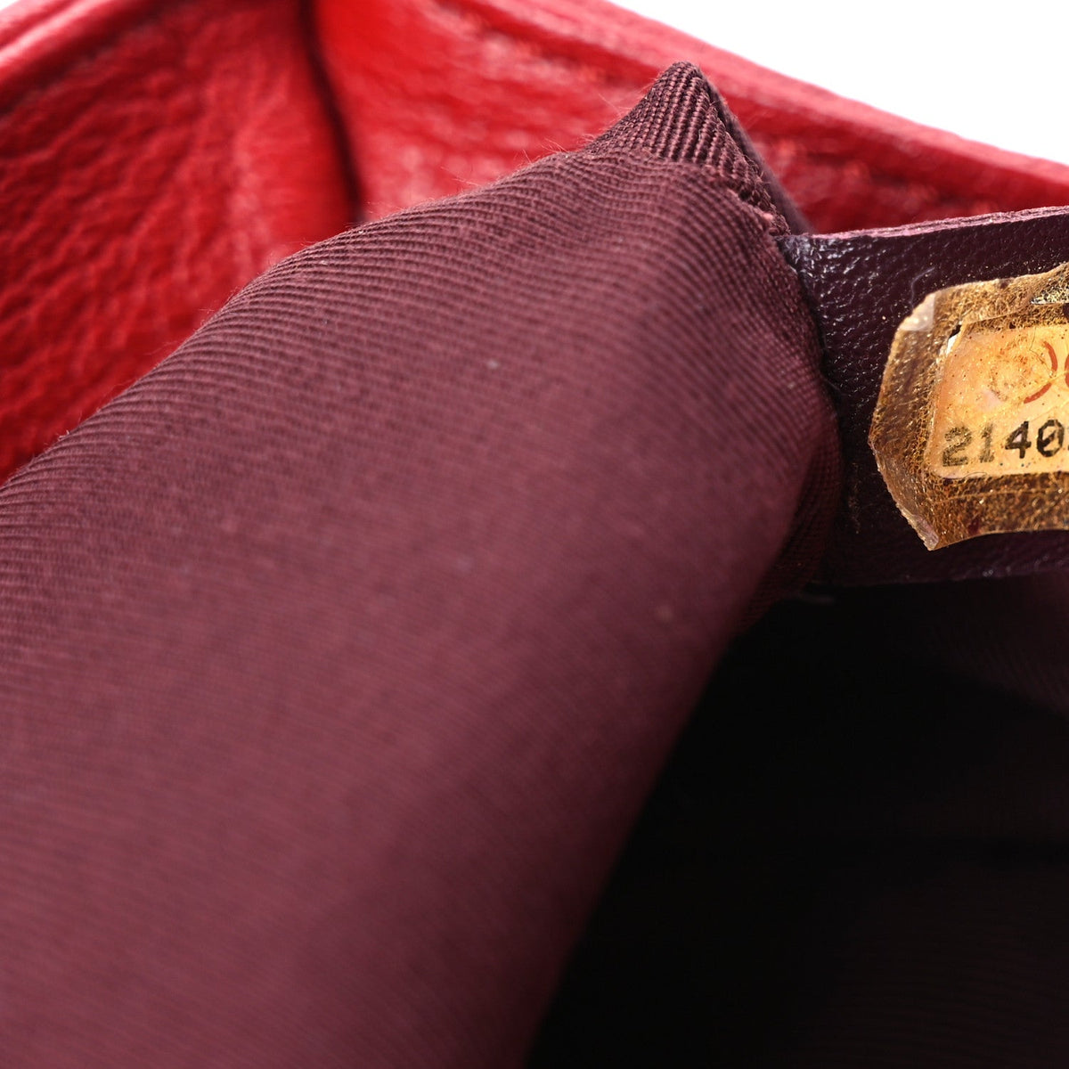 Goatskin Quilted Patent Medium Duo Boy Flap Red