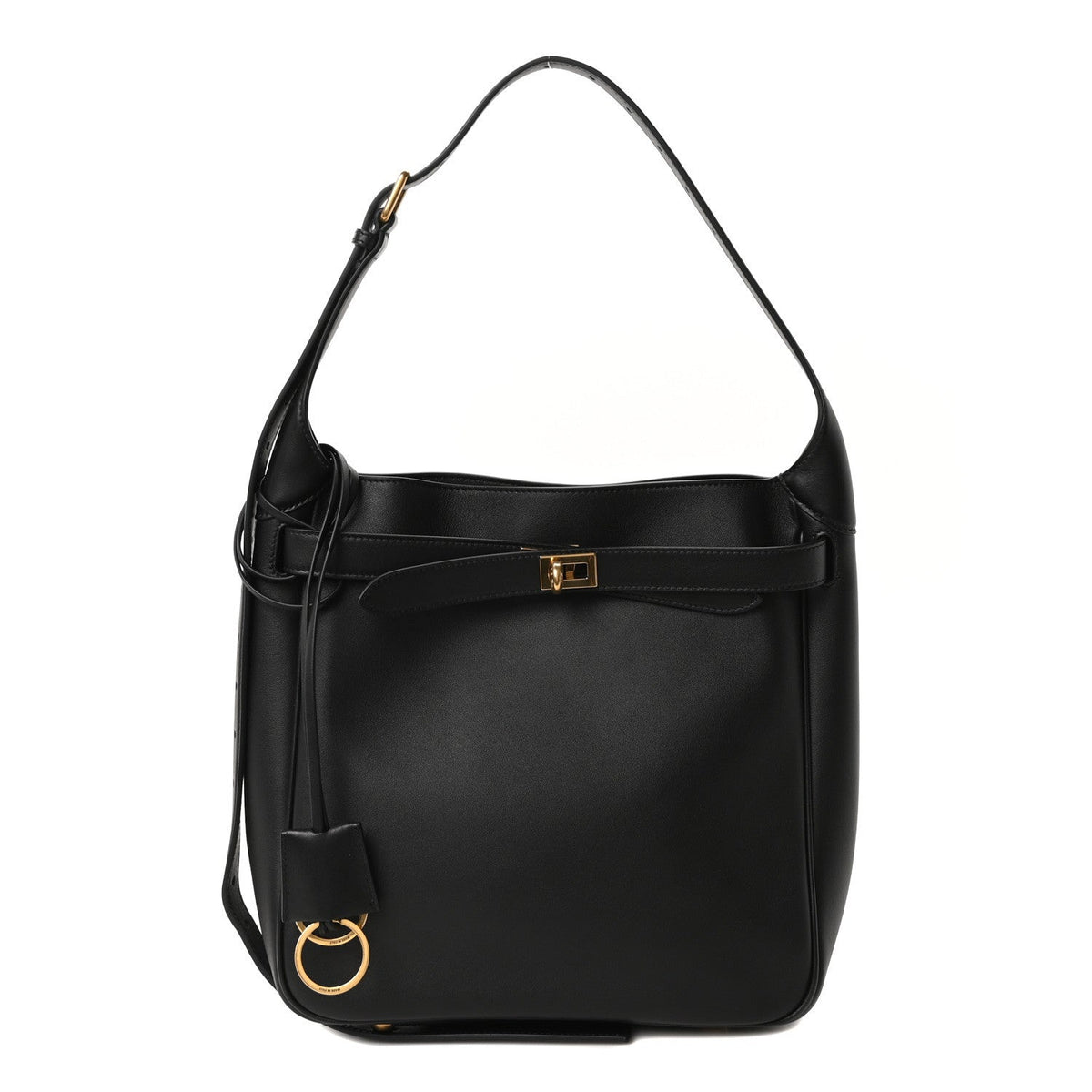 Smooth Calfskin Small Be Air Hobo Black