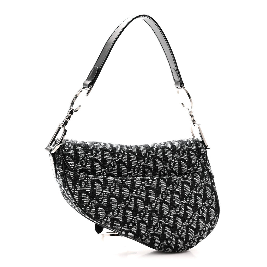 Monogram Saddle Bag Black