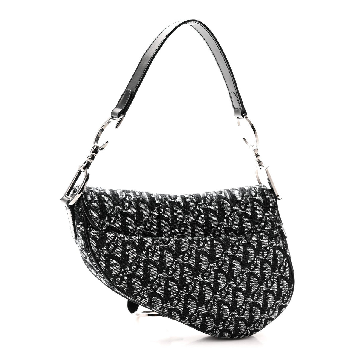 Monogram Saddle Bag Black