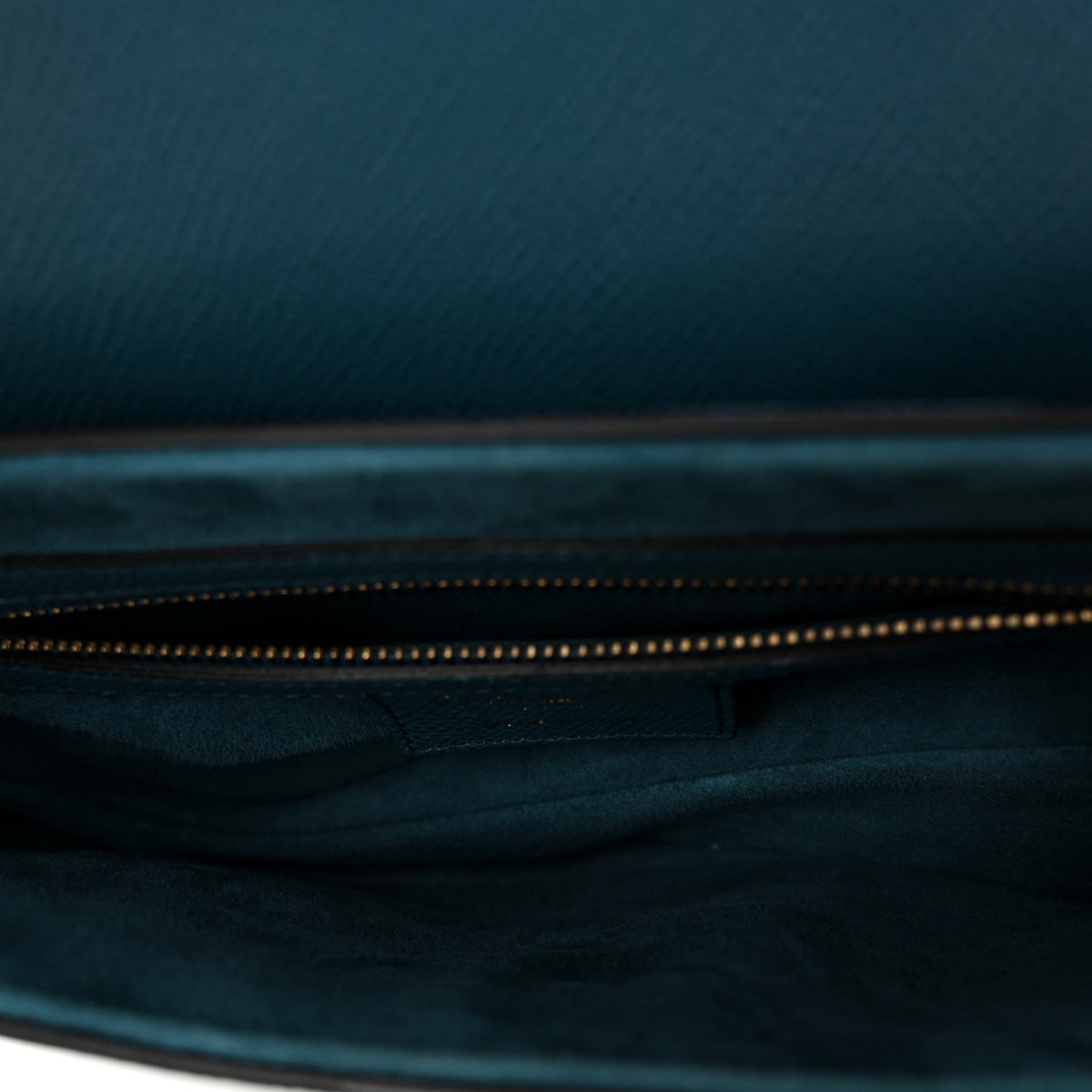 Grained Calfskin Saddle Bag Steel Blue