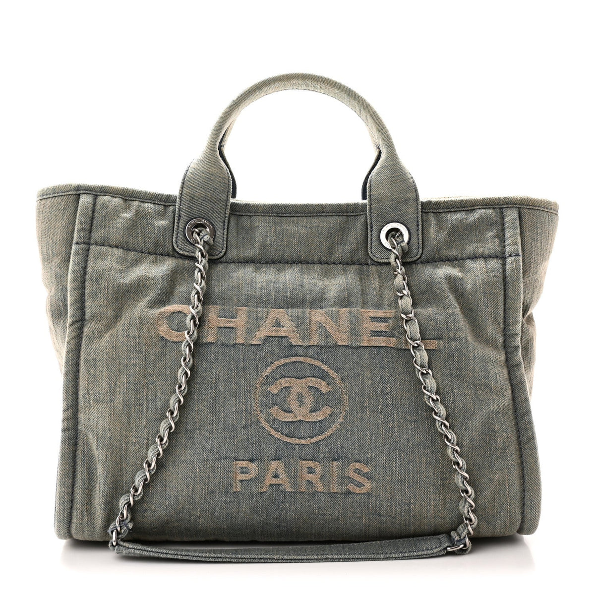 Denim Small Deauville Tote Light Blue