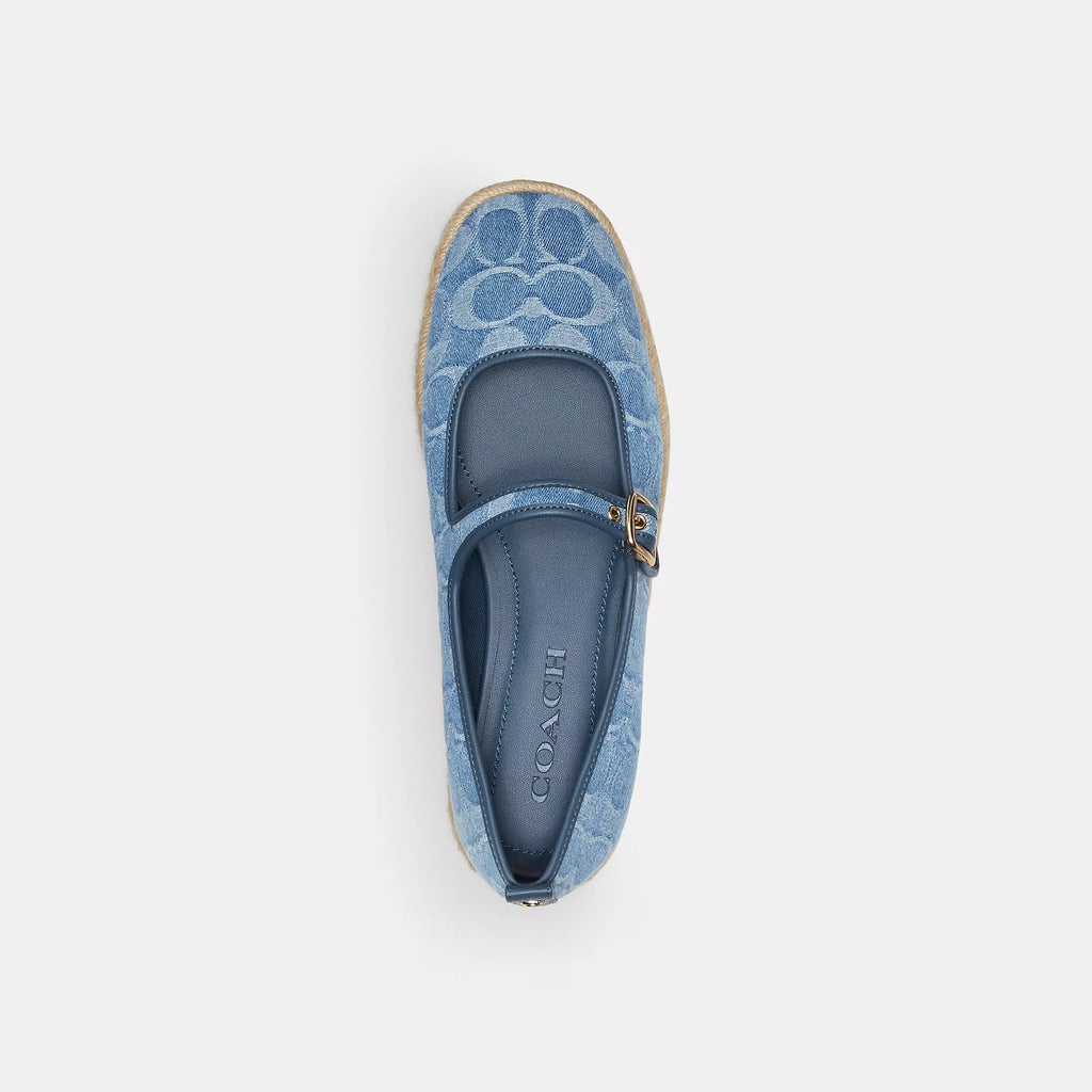 Coach Outlet Mary Espadrille In Signature Denim