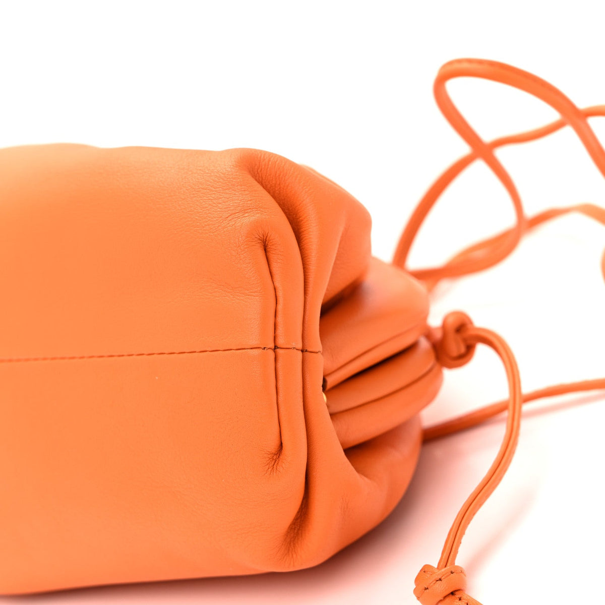 Butter Calfskin The Mini Pouch Tangerine