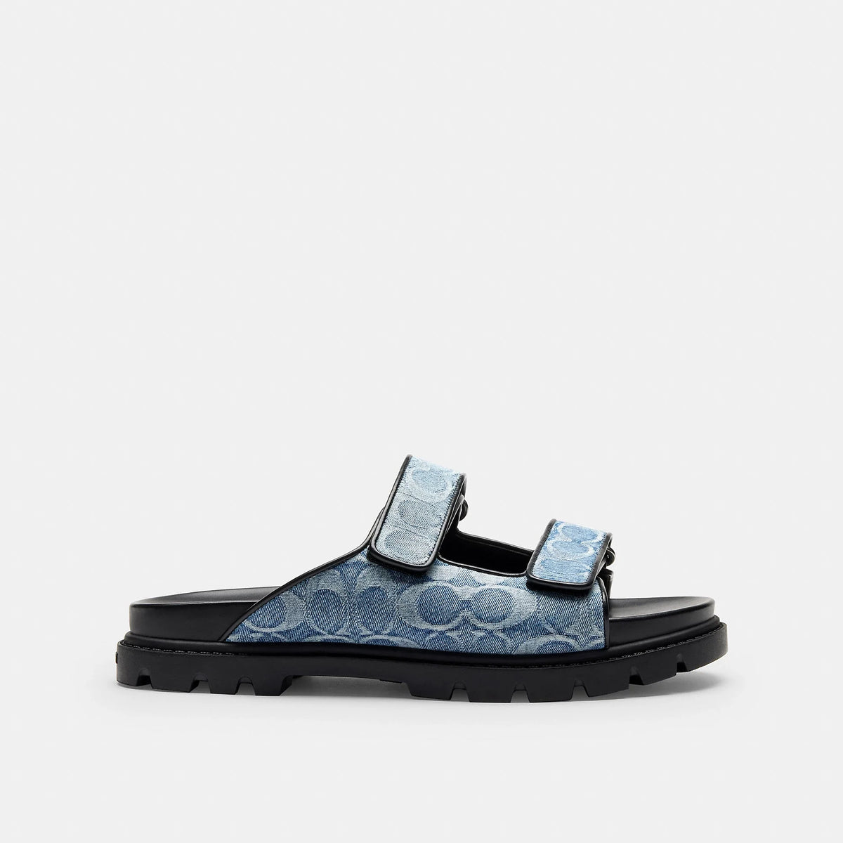 Coach Outlet Double Banded Sandal In Signature Denim