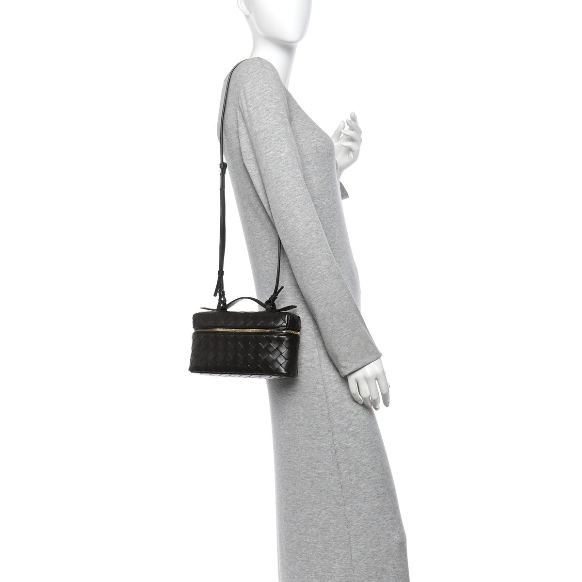 Calfskin Intrecciato Bang Bang Vanity Case Fondant