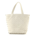 Nappa Intrecciato Small Flip Flap Tote Chalk