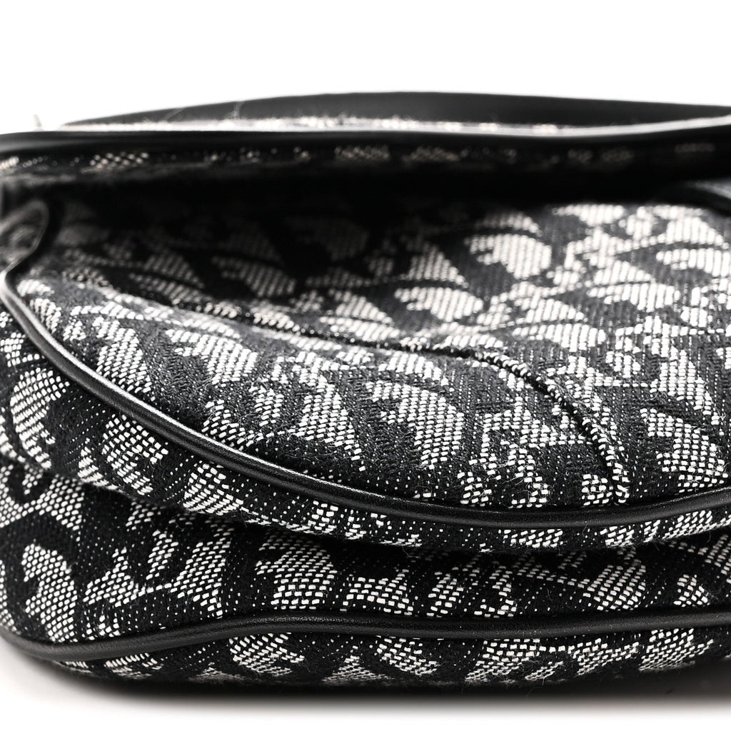 Monogram Saddle Bag Black