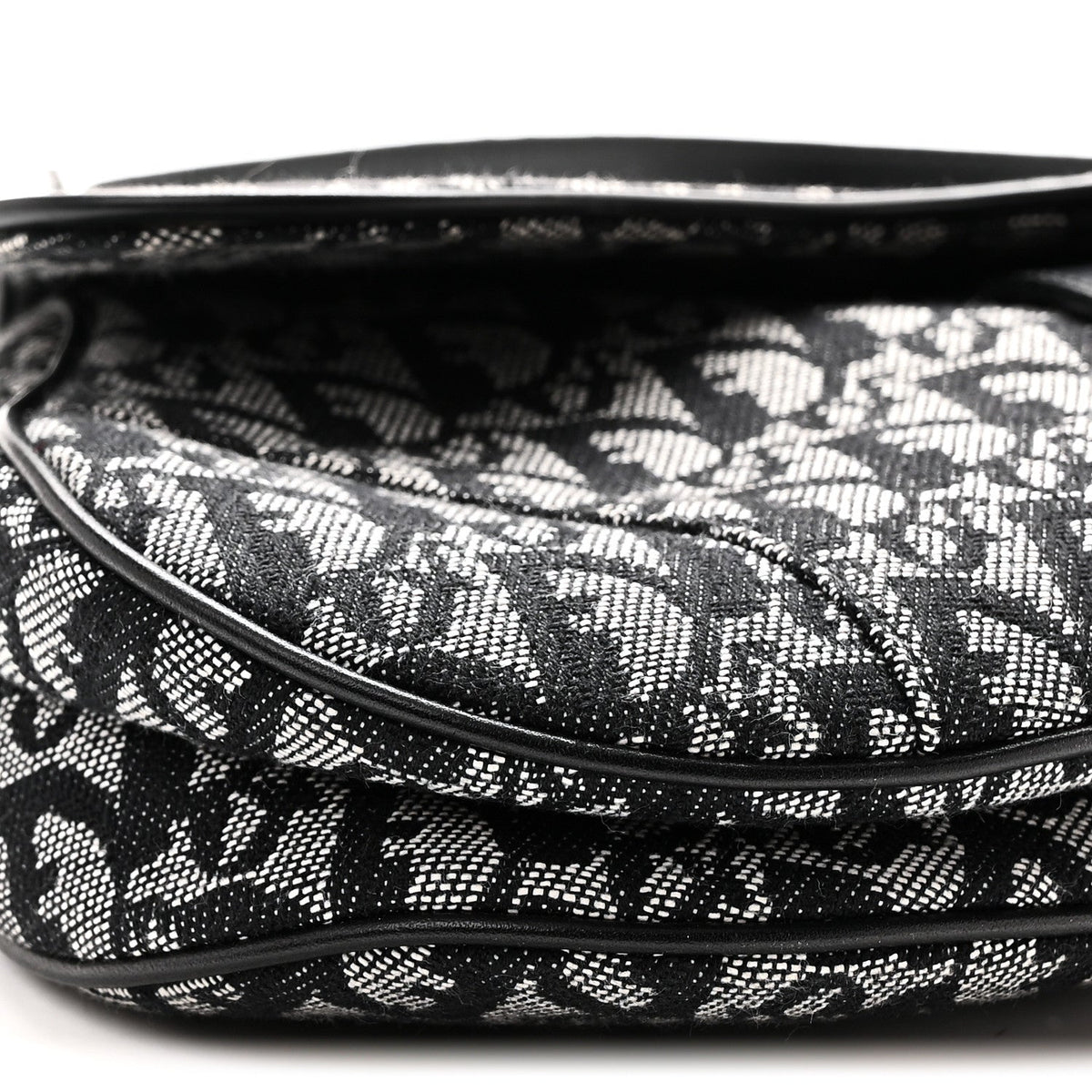 Monogram Saddle Bag Black