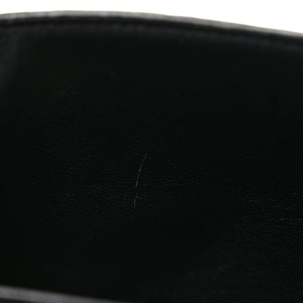 Caviar Quilted Small Double Flap Black