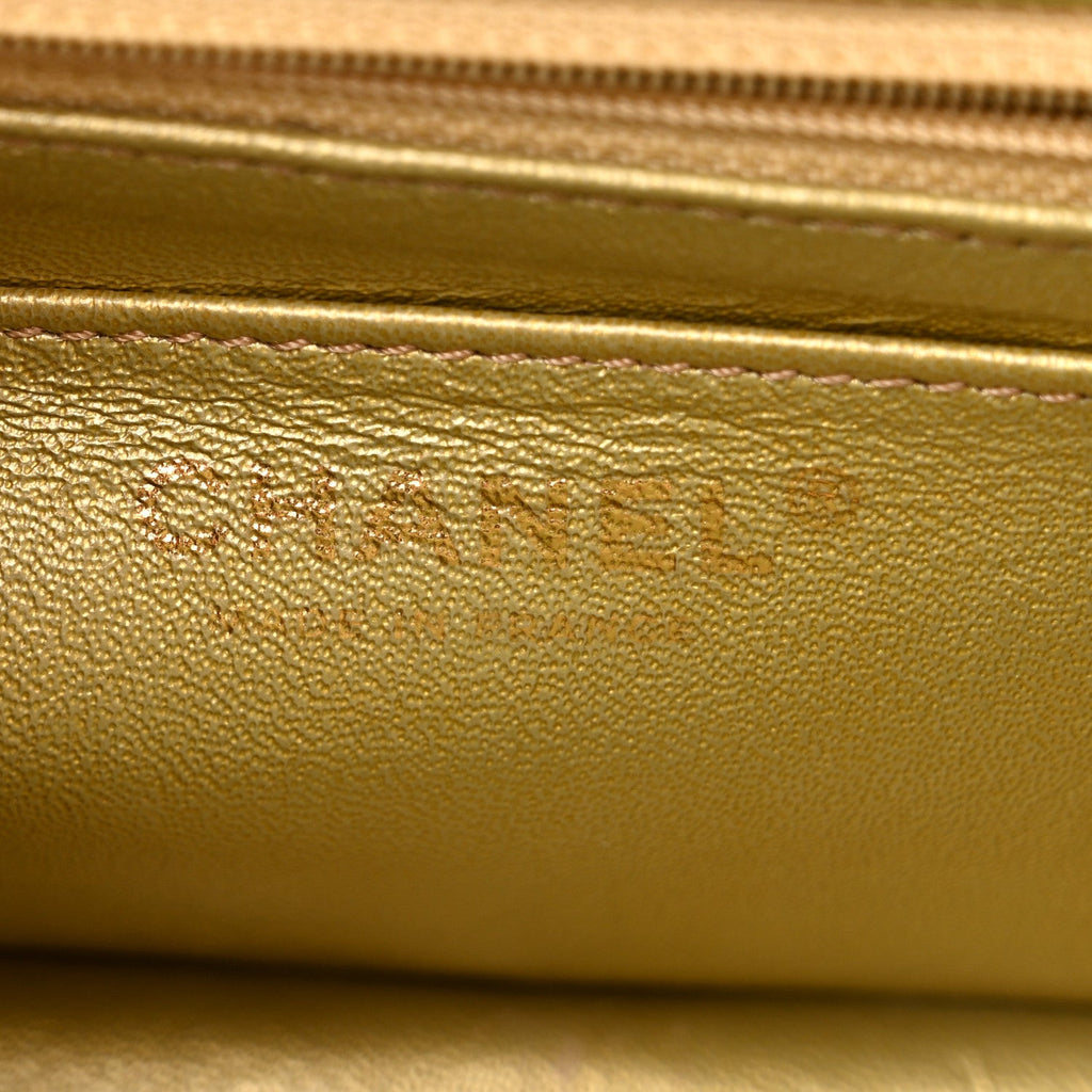 Metallic Goatskin Quilted Mini 2.55 Reissue Flap Multicolor