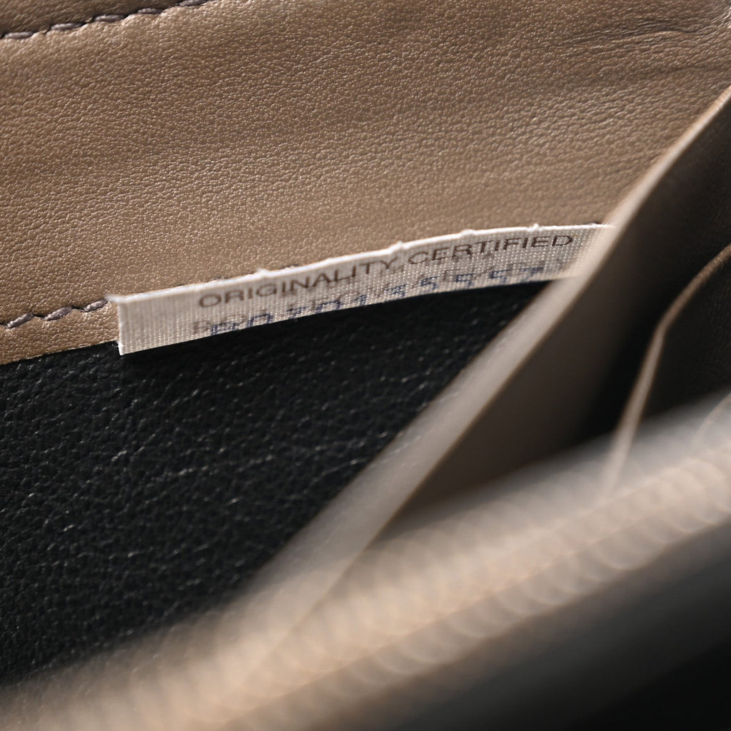 Nappa Intrecciato Zip Around Wallet Mud