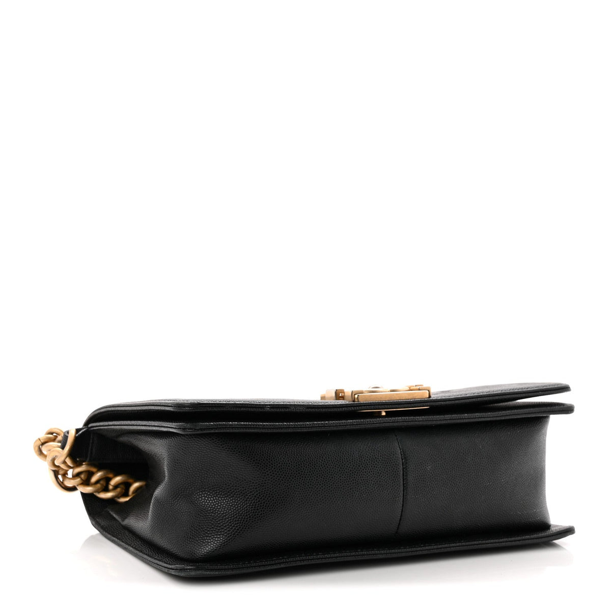 Caviar Quilted Medium Boy Flap Black