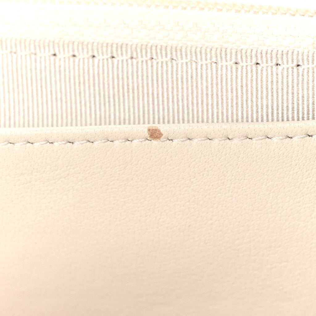 Lambskin Reissue Wallet On Chain WOC White
