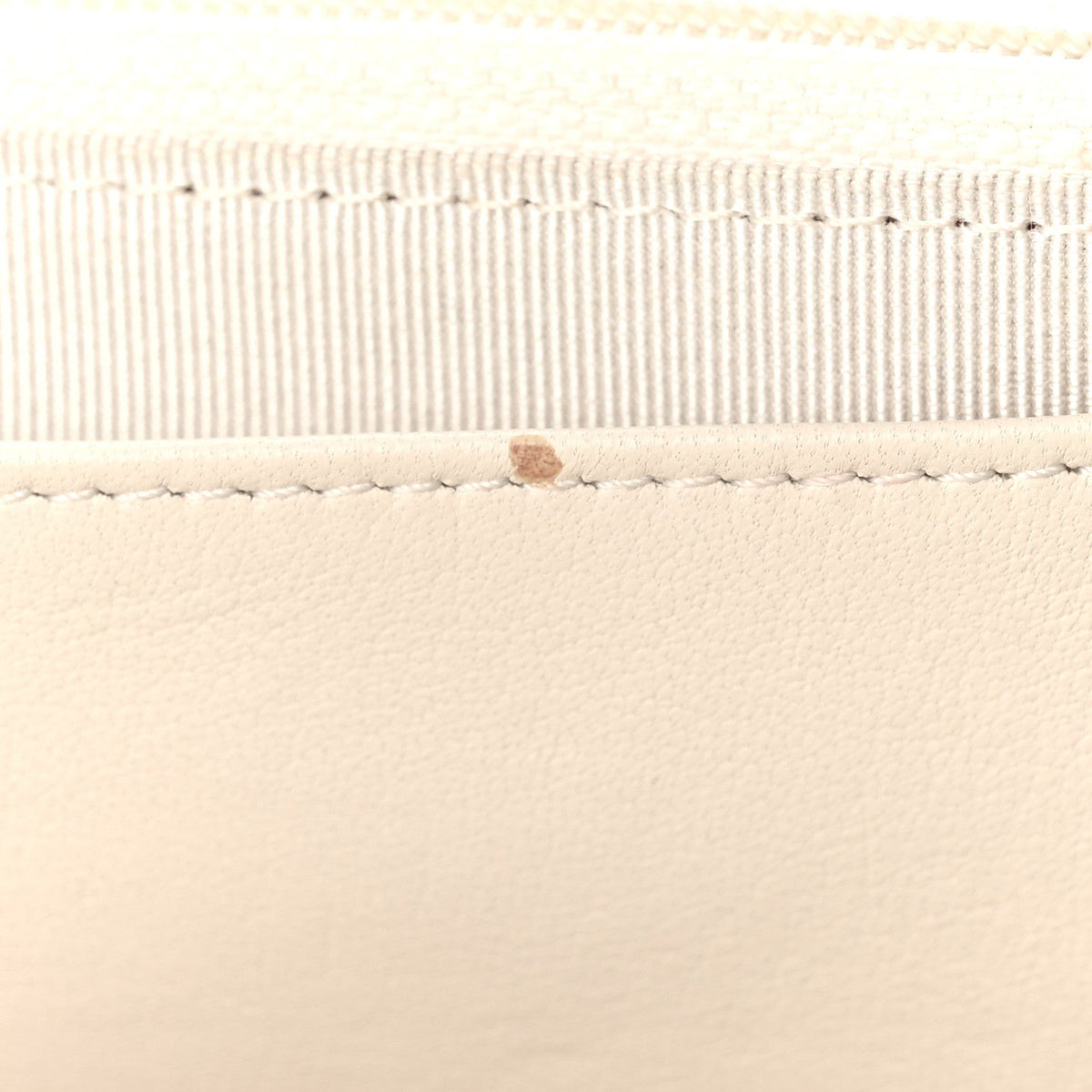 Lambskin Reissue Wallet On Chain WOC White
