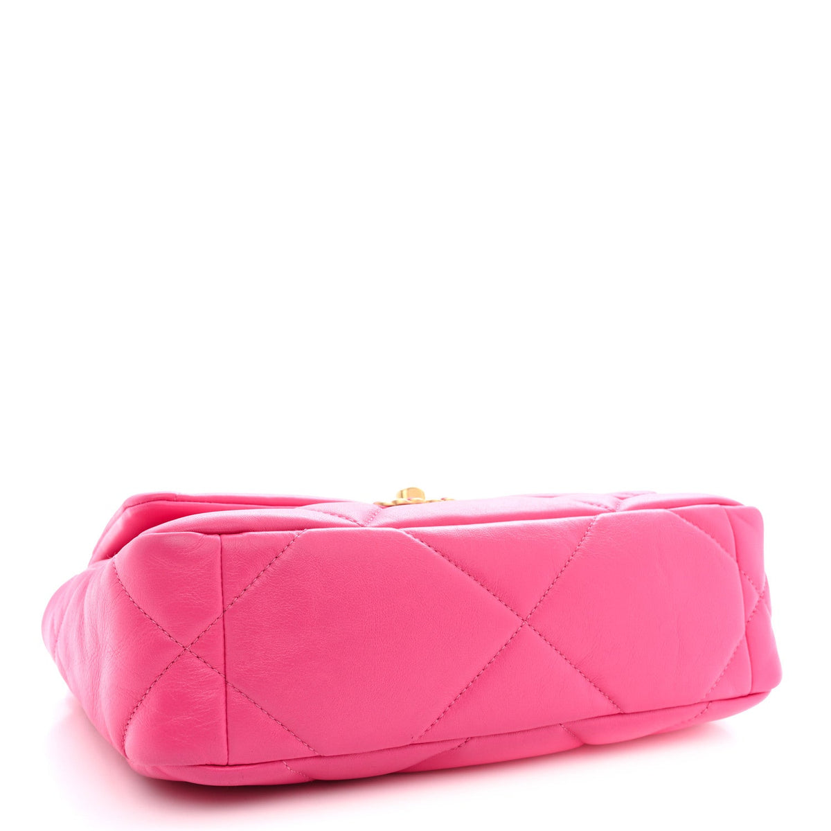 Lambskin Quilted Medium Chanel 19 Flap Dark Pink