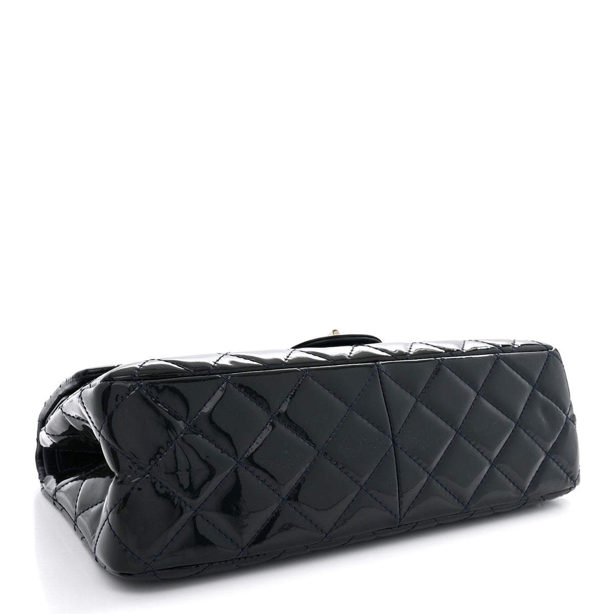 Patent Quilted 2.55 Reissue 227 Flap Dark Blue