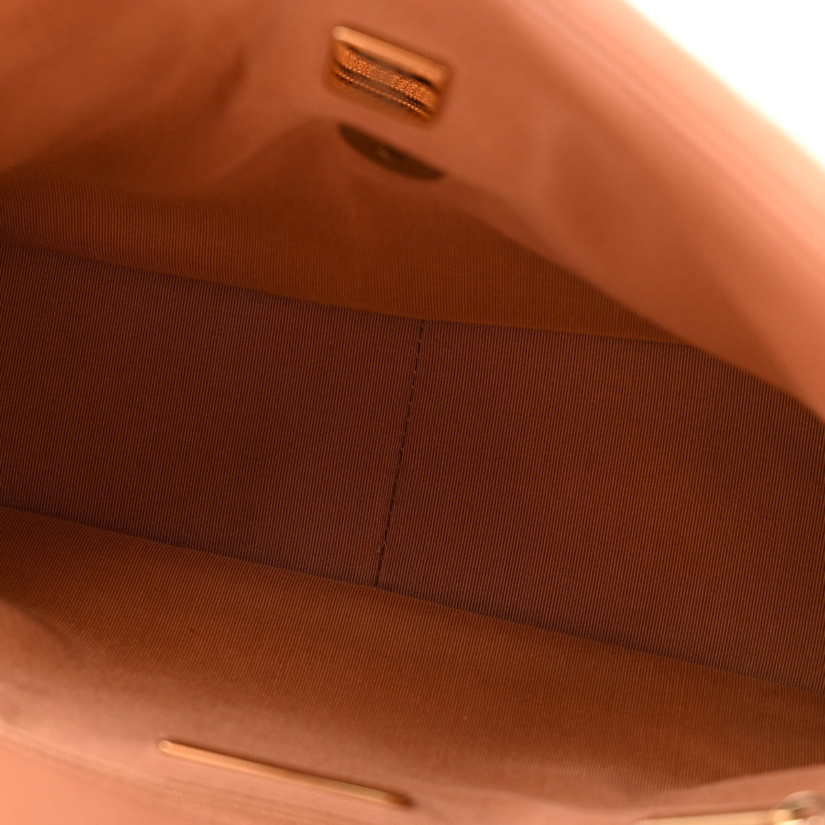 Lambskin Quilted Large Chanel 19 Flap Brown