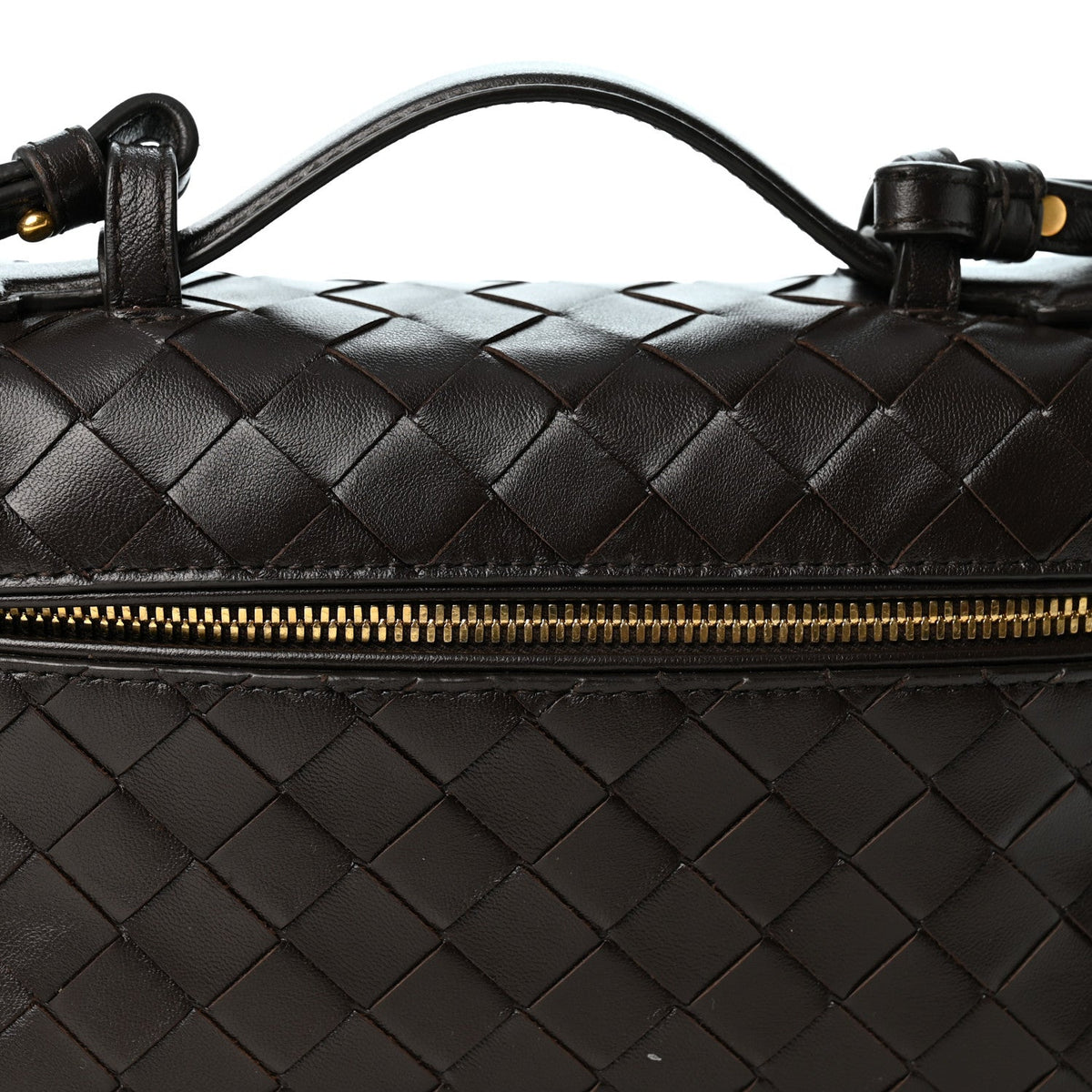 Calfskin Intrecciato Bang Bang Vanity Case Fondant
