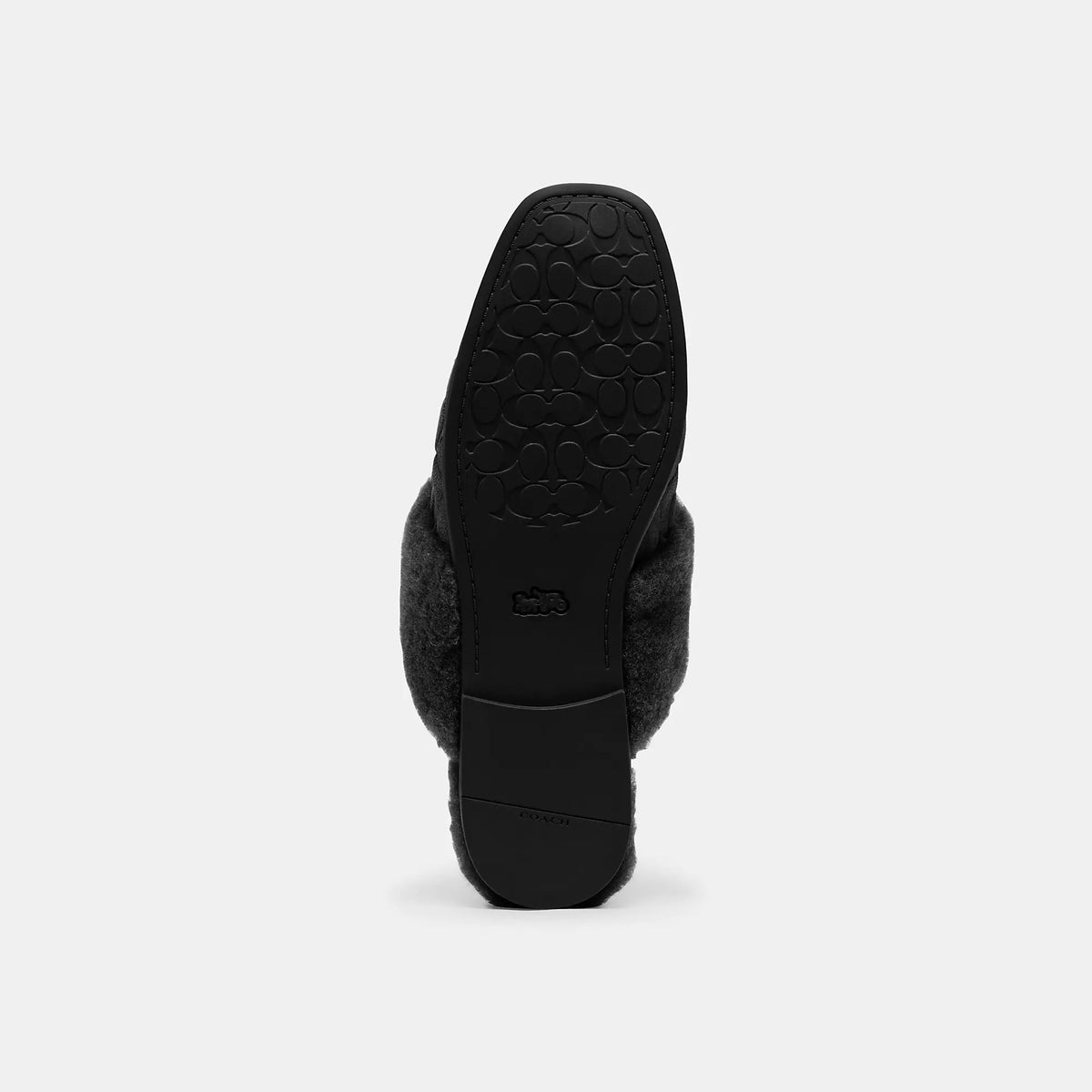Coach Outlet Sherpa Flat Mule In Signature Suede