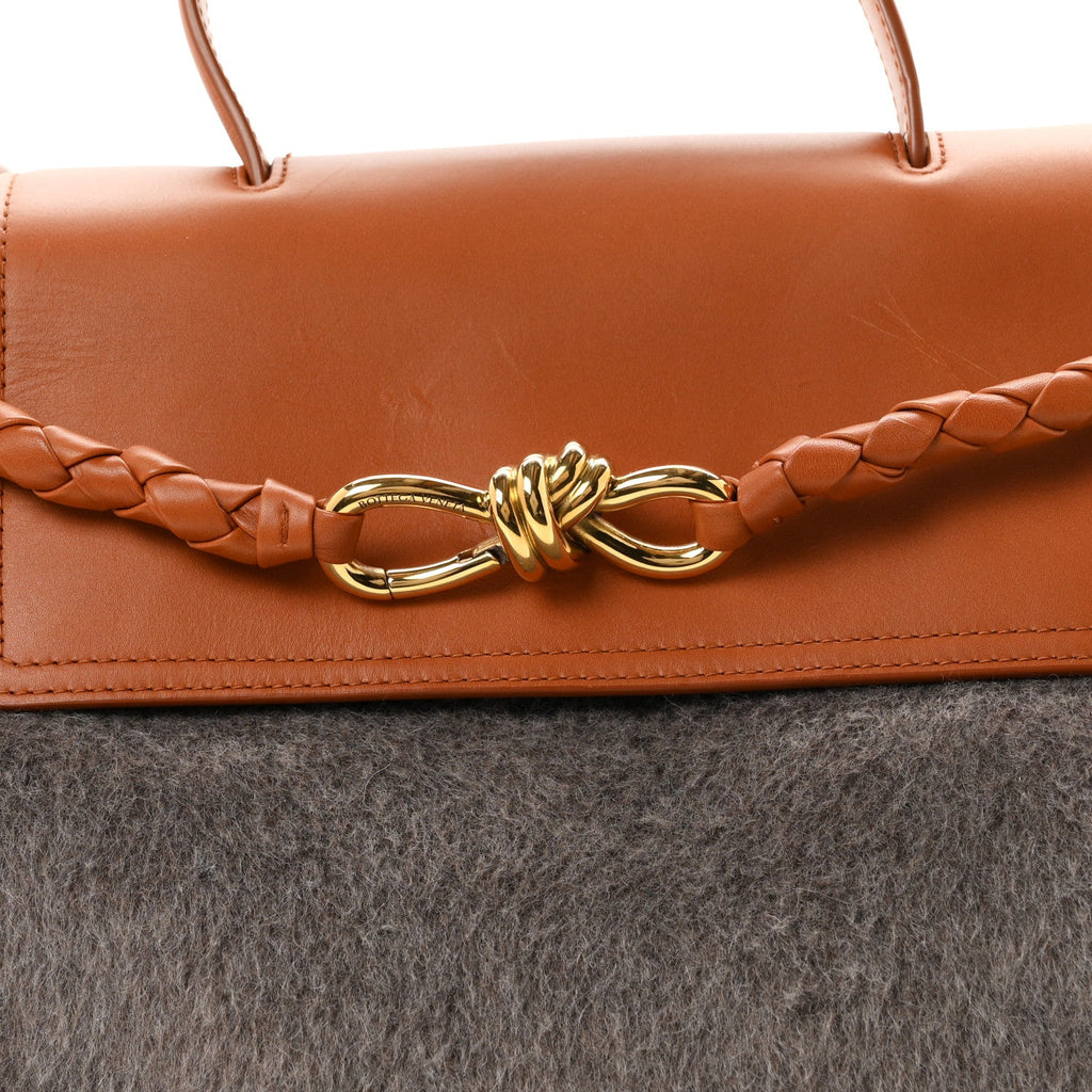 Wool Calfskin Medium Ciao Ciao Grey Tan