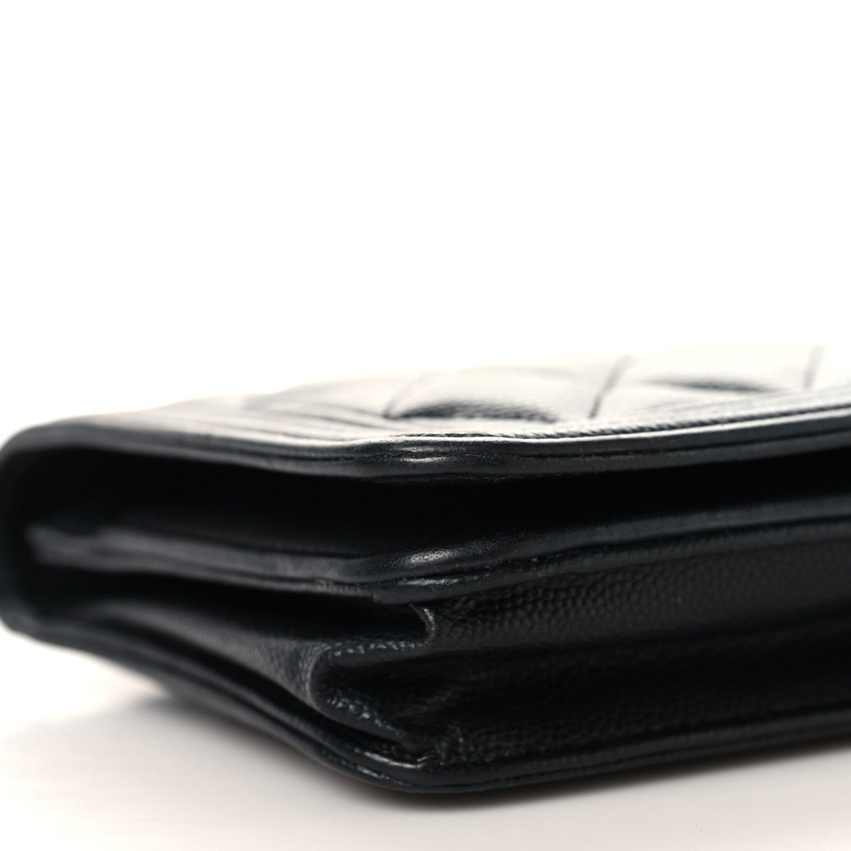 Caviar Quilted Boy Wallet On Chain WOC Black