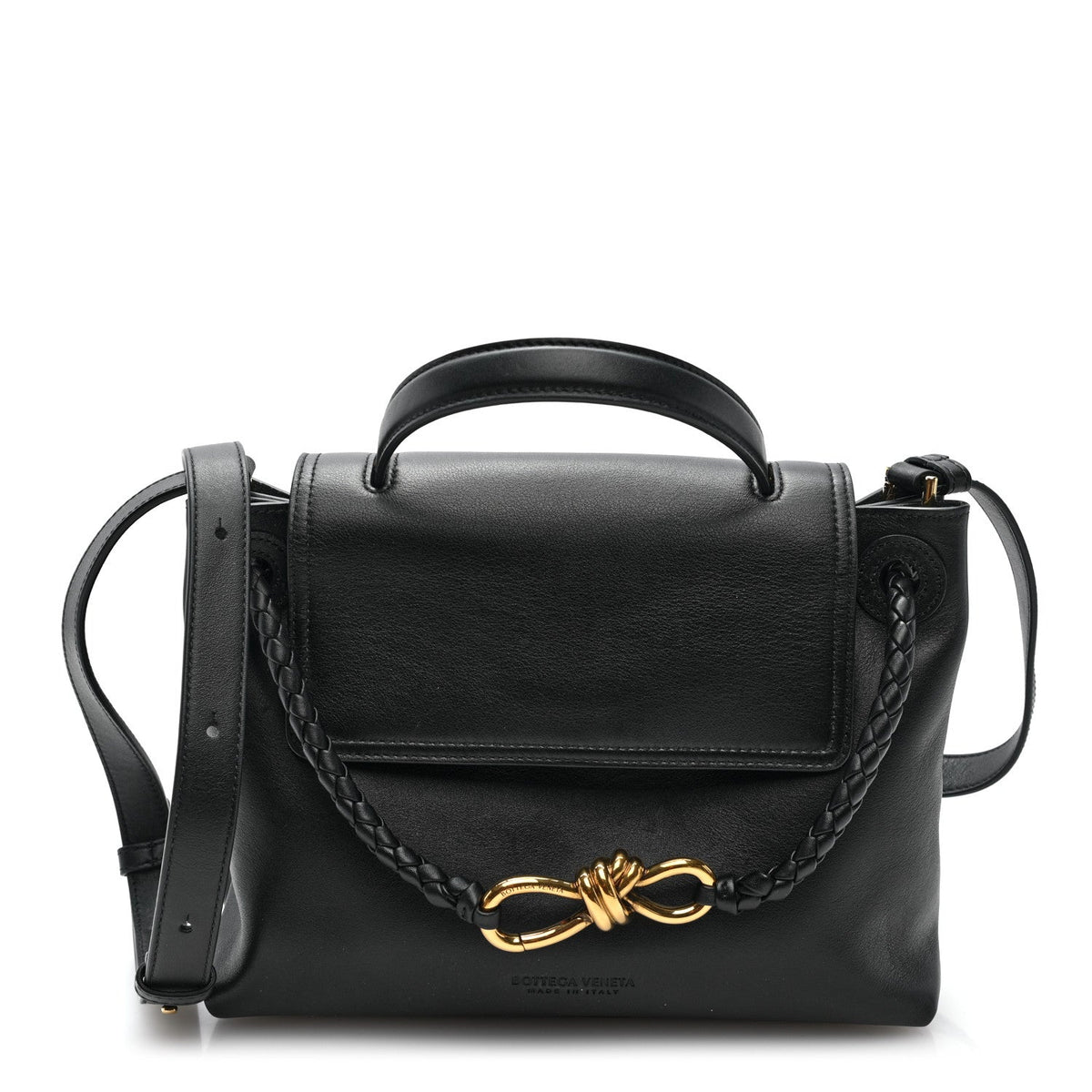 Silky Calfskin Small Ciao Ciao Black
