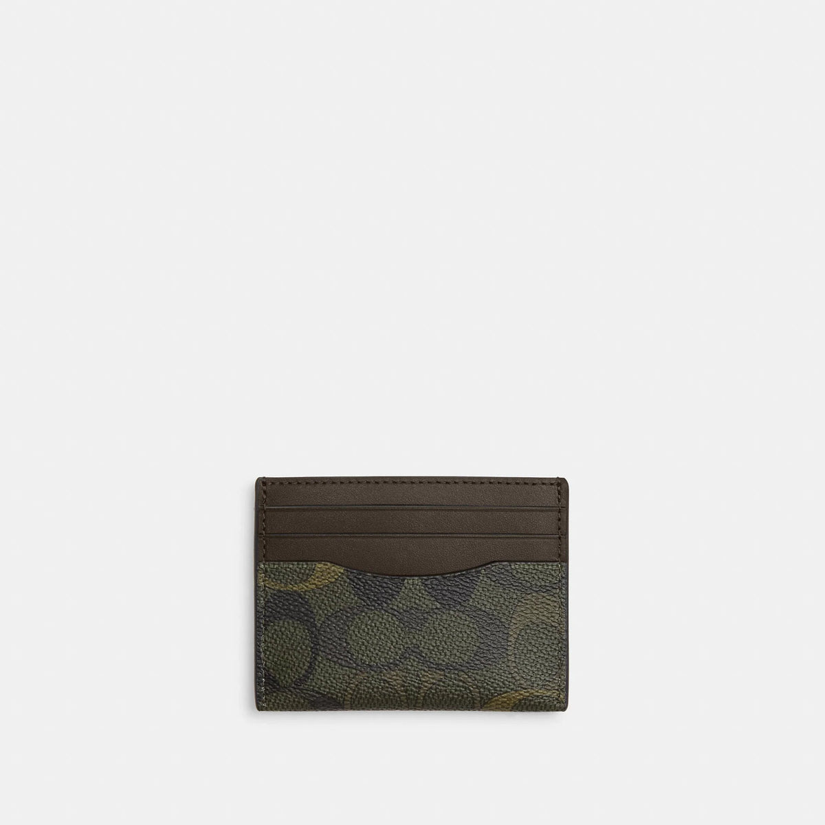 Coach Outlet Slim ID Card Case In Signature Camo Print