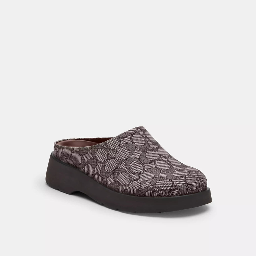 Coach Outlet Link Mule In Signature Jacquard