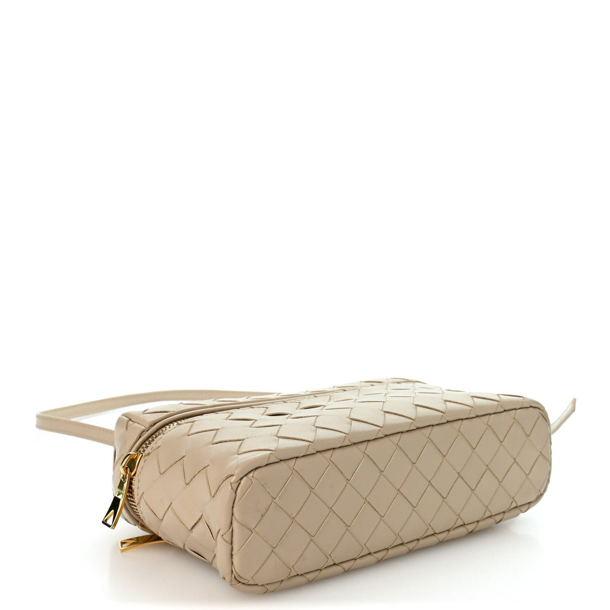 Calfskin Intrecciato Bang Bang Vanity Case Ecru