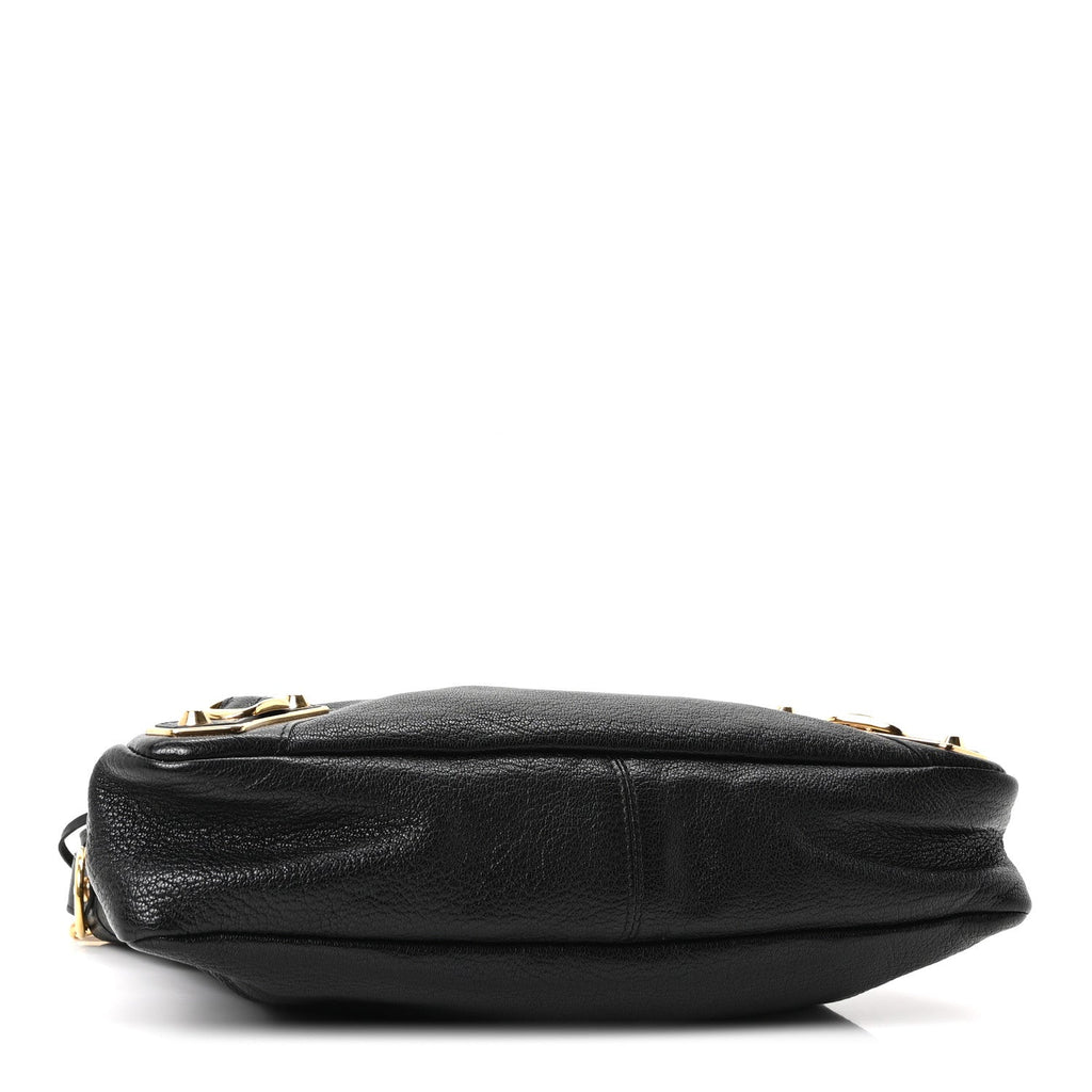 Chevre Gold Metallic Edge Hardware Town Black