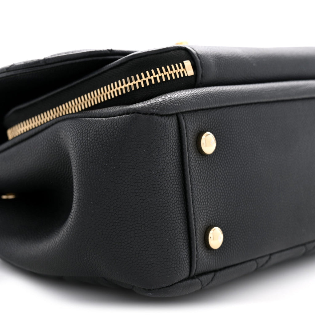 Caviar Quilted Medium Business Affinity Flap Black