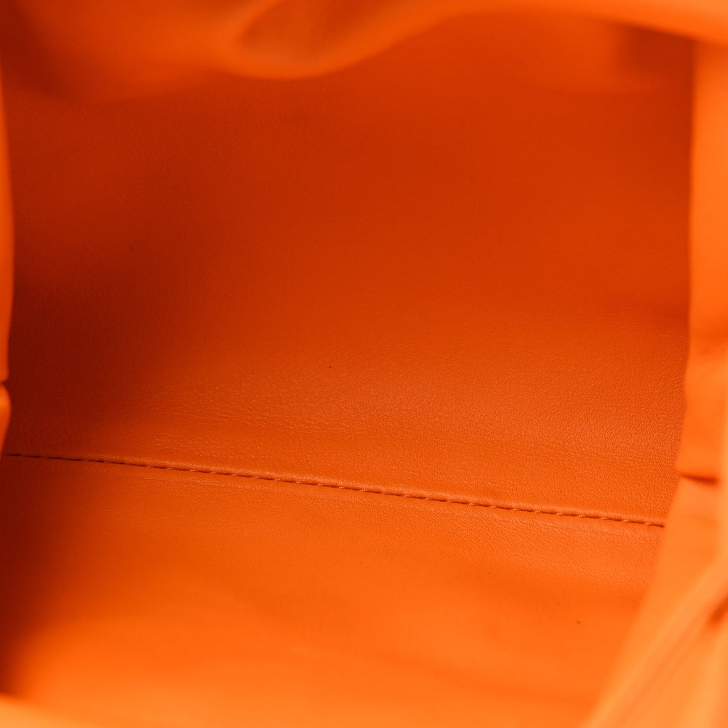 Butter Calfskin The Mini Pouch Light Orange