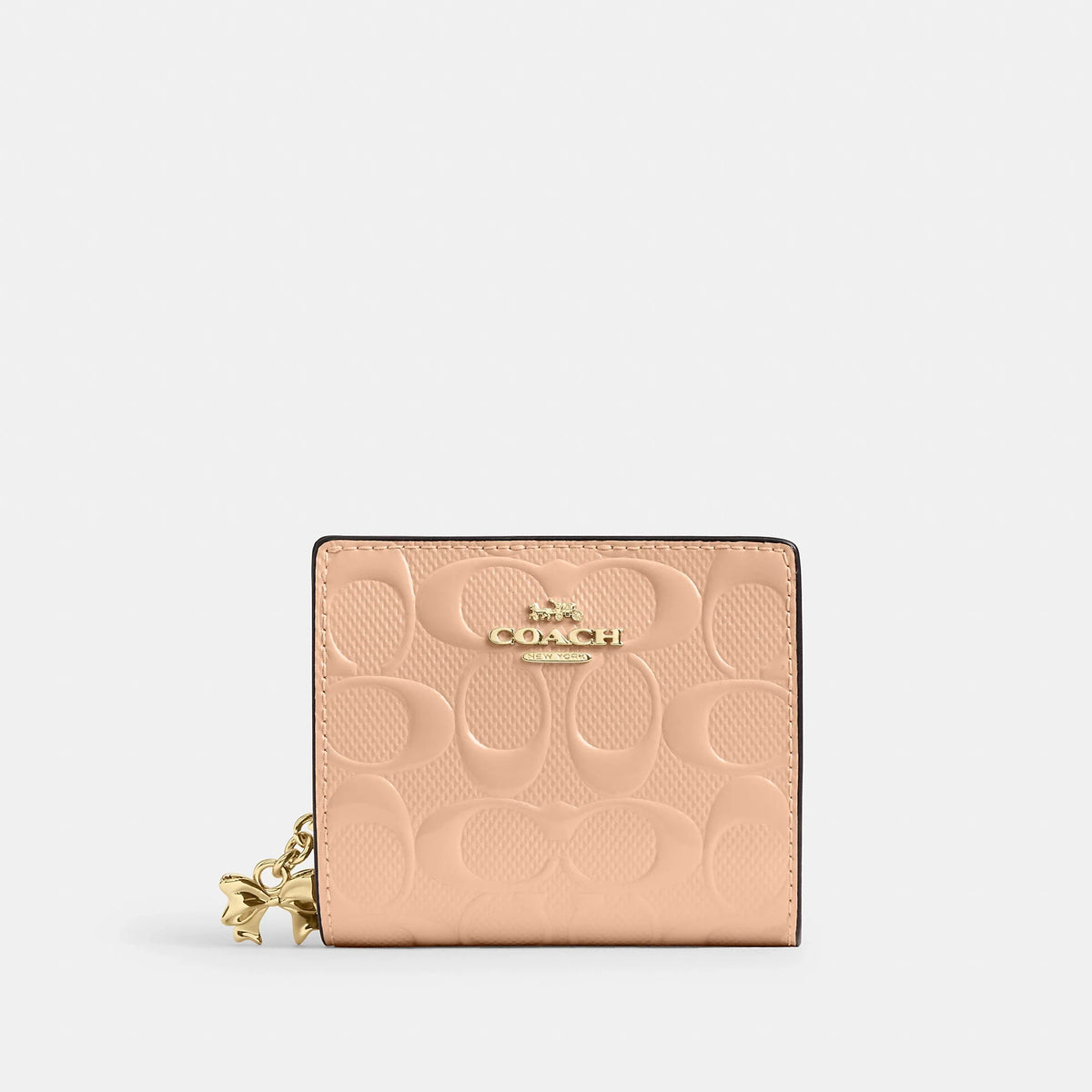 Coach Outlet Snap Wallet In Signature Leather With Charm
