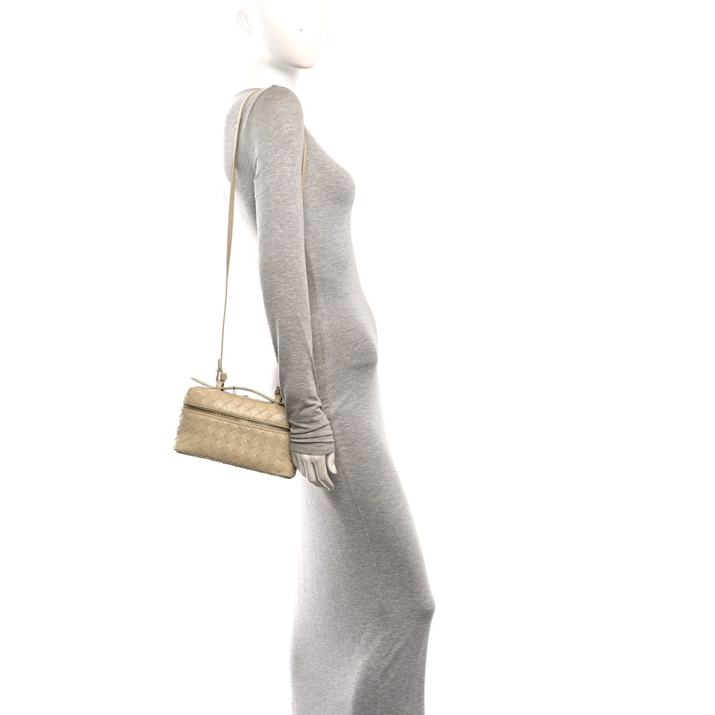 Calfskin Intrecciato Bang Bang Vanity Case Ecru