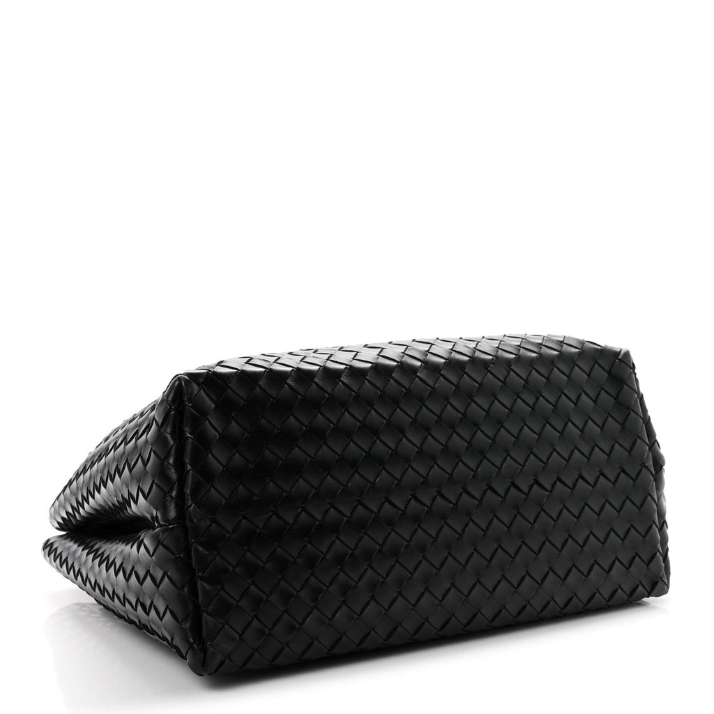Nappa Intrecciato Large Andiamo Shoulder Bag Black