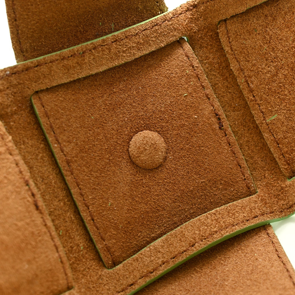 French Calfskin Small Shell Pistachio