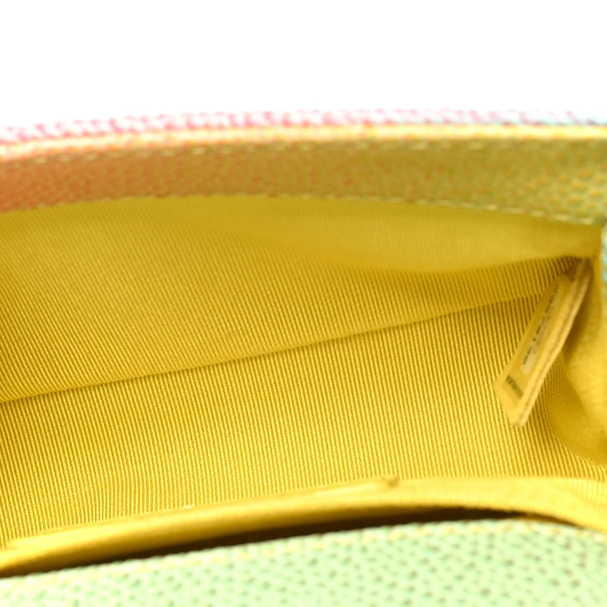 Caviar Quilted Mini Cuba Rainbow Boy Flap  Pink Multicolor