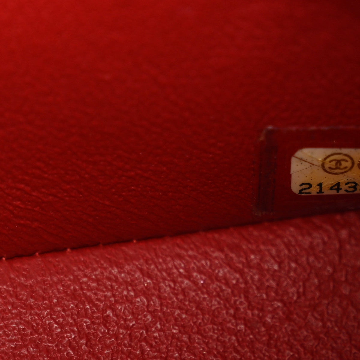 Caviar Quilted Mini Rectangular Flap Red