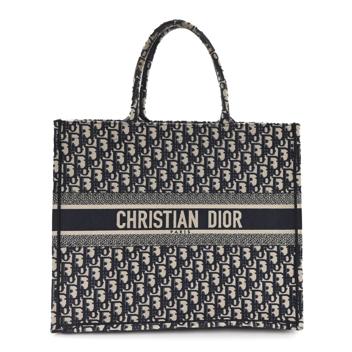 Oblique Large Book Tote Blue Multicolor