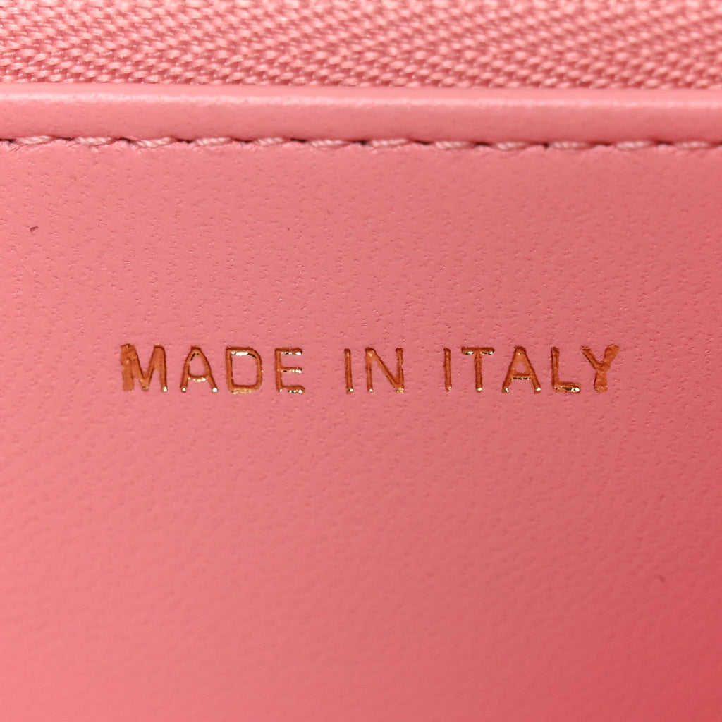 Lambskin Macrocannage Mini Miss Caro Bag Pink