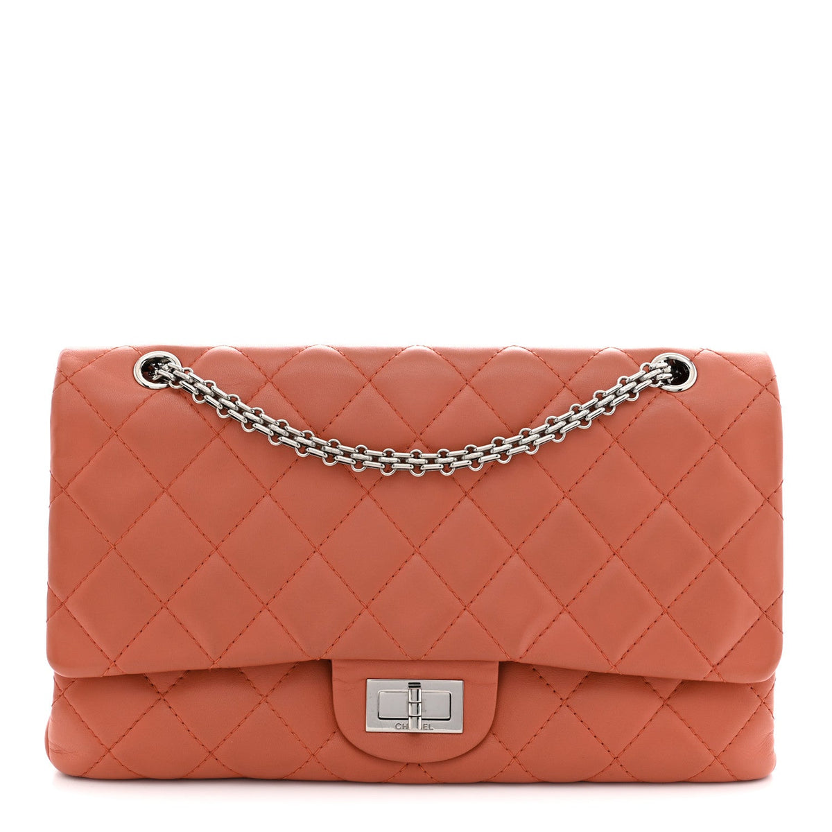 Lambskin Quilted 2.55 Reissue 227 Flap Orange