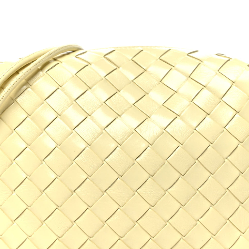 Polished Nappa Intrecciato Knot Small Loop Camera Bag Zest Washed