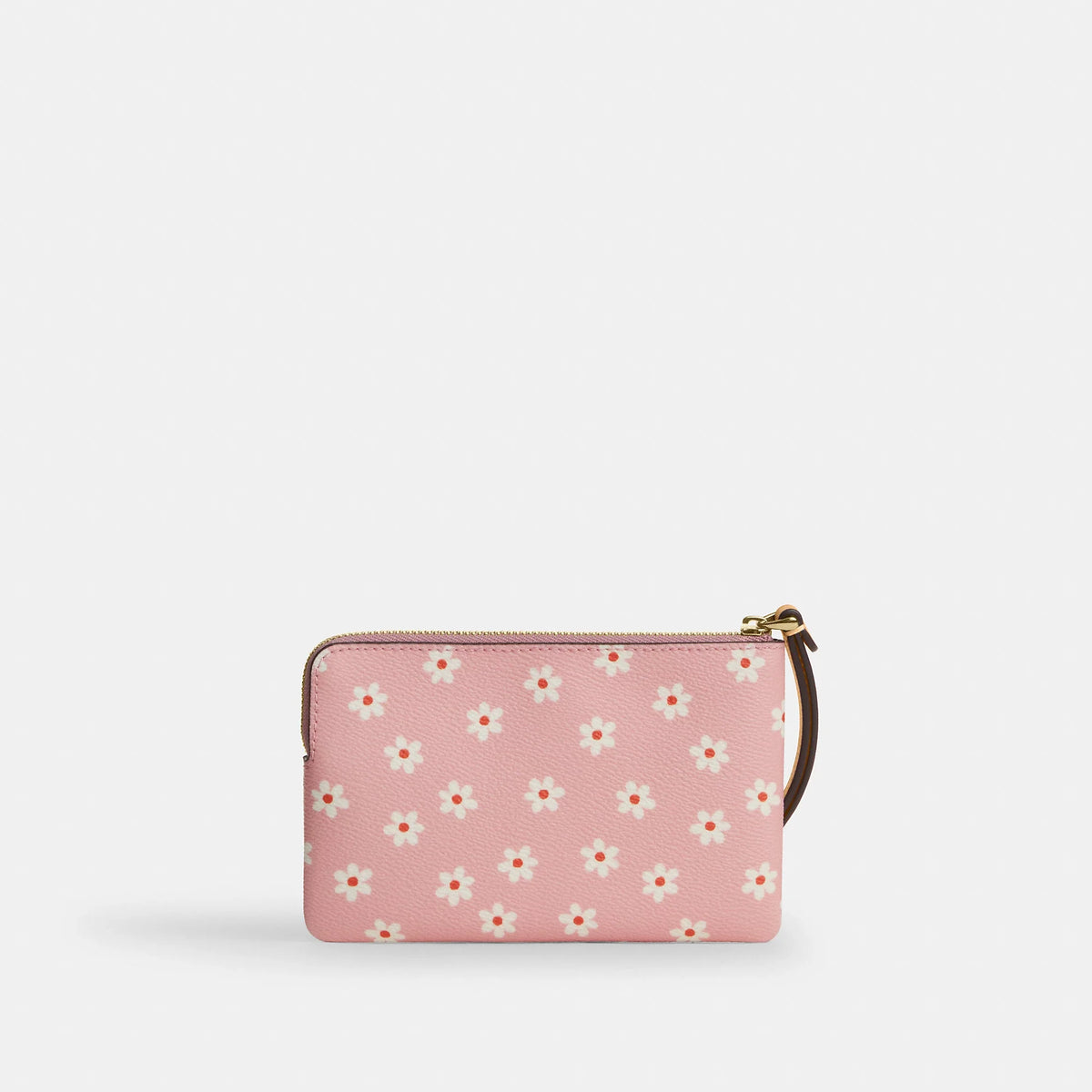 Coach Outlet Corner Zip Wristlet With Floral Print